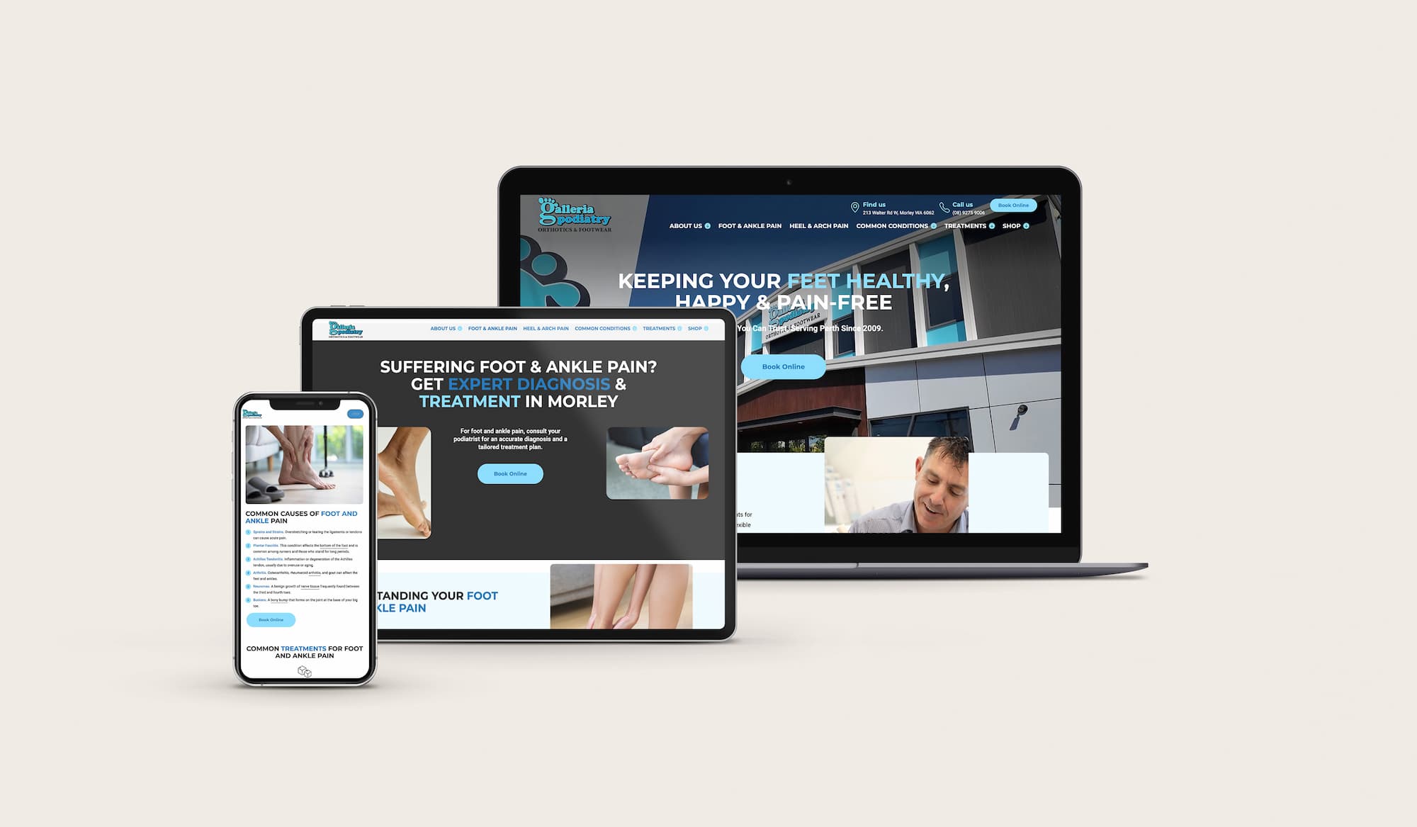 Galleria Podiatry Website