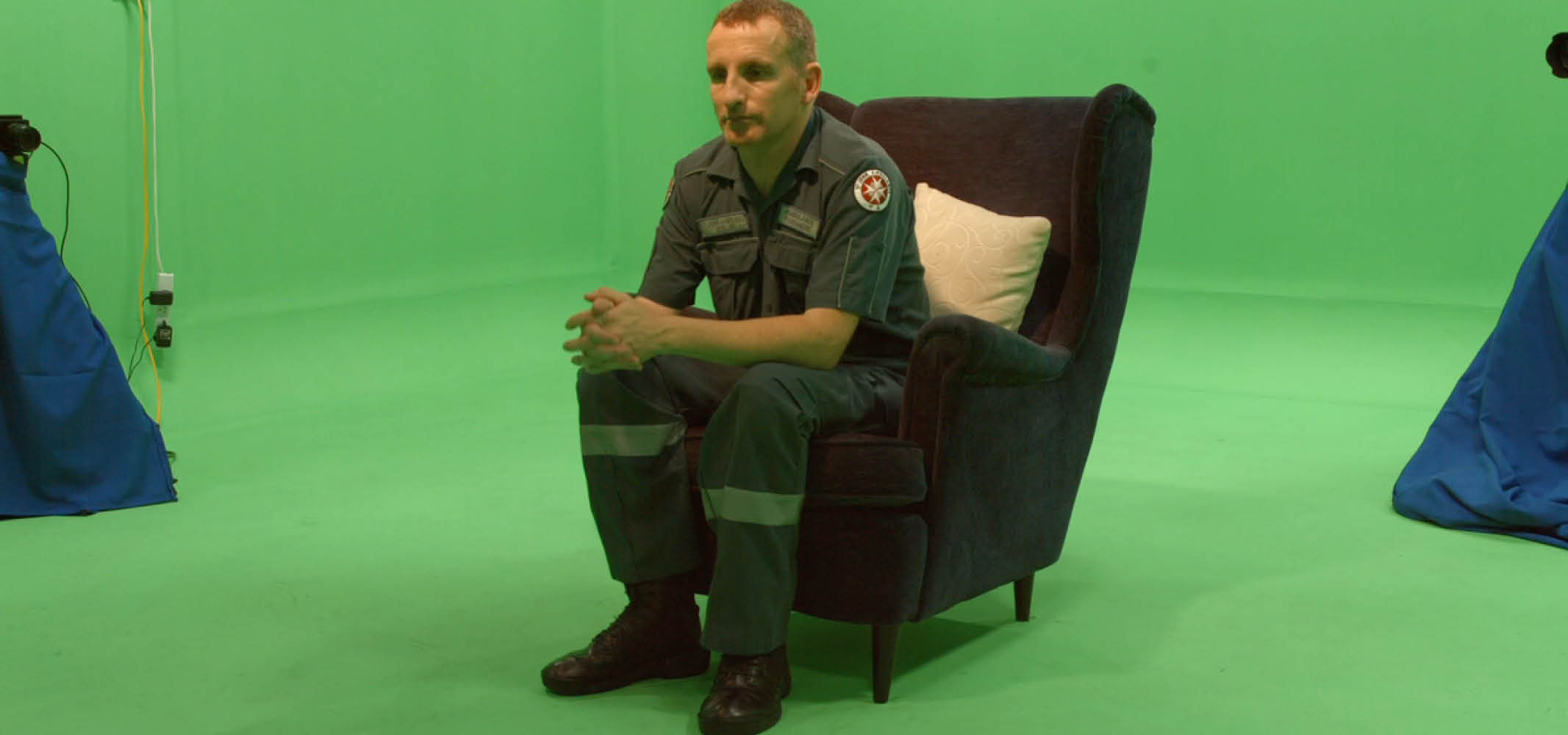 St John Ambulance video production behind the scnese