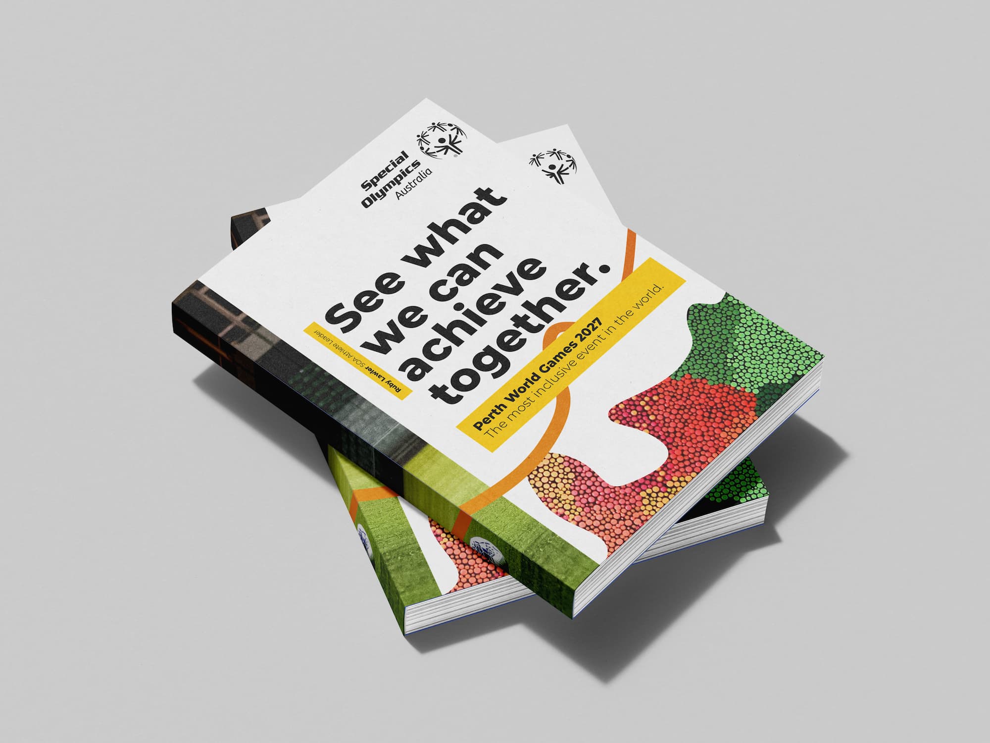 Special Olympics Perth 2027 World Games branded book